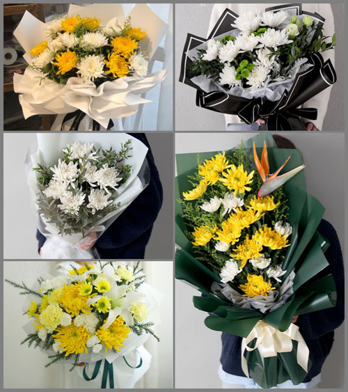 山东莱芜莱城区鹏泉街道北孝义村白事花束代送